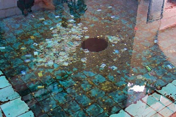 حوض ماهی و قنات سعدیه
